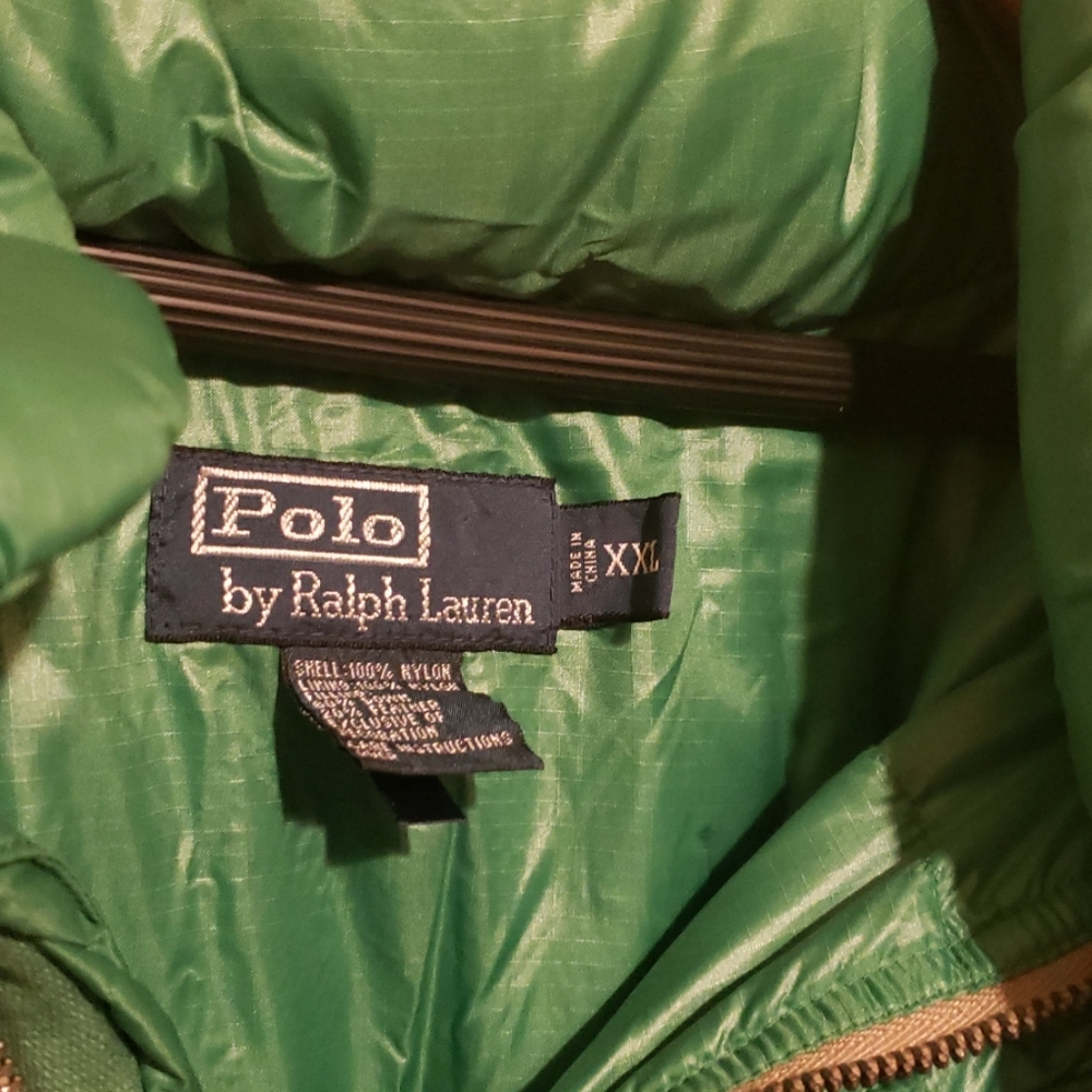 XXL Polo RL Green Men's Feather Down Jacket
